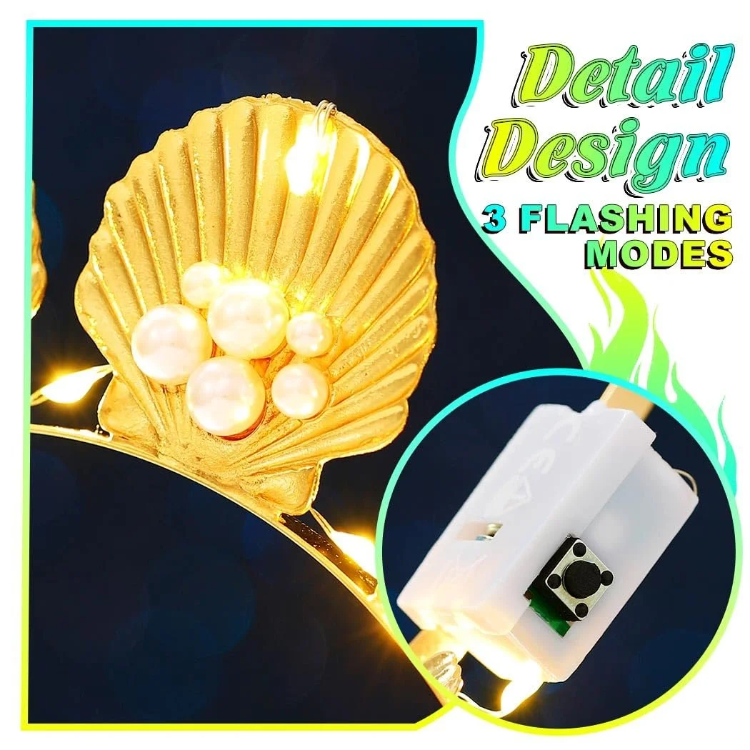 Обруч для волосся з LED черепашками, фото №6