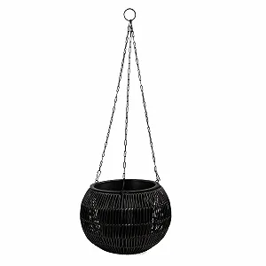 Купить Подвесная корзина DARO DEKO полиротанг круглая черная 32 см - Фото 1 Подвесная корзина DARO DEKO полиротанг круглая черная 32 см - Фото 1