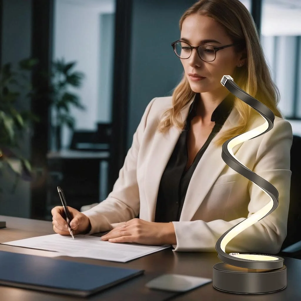 Настільна лампа LED Dimmable Сучасна Чорна 12 Вт 33.5 см, фото №5