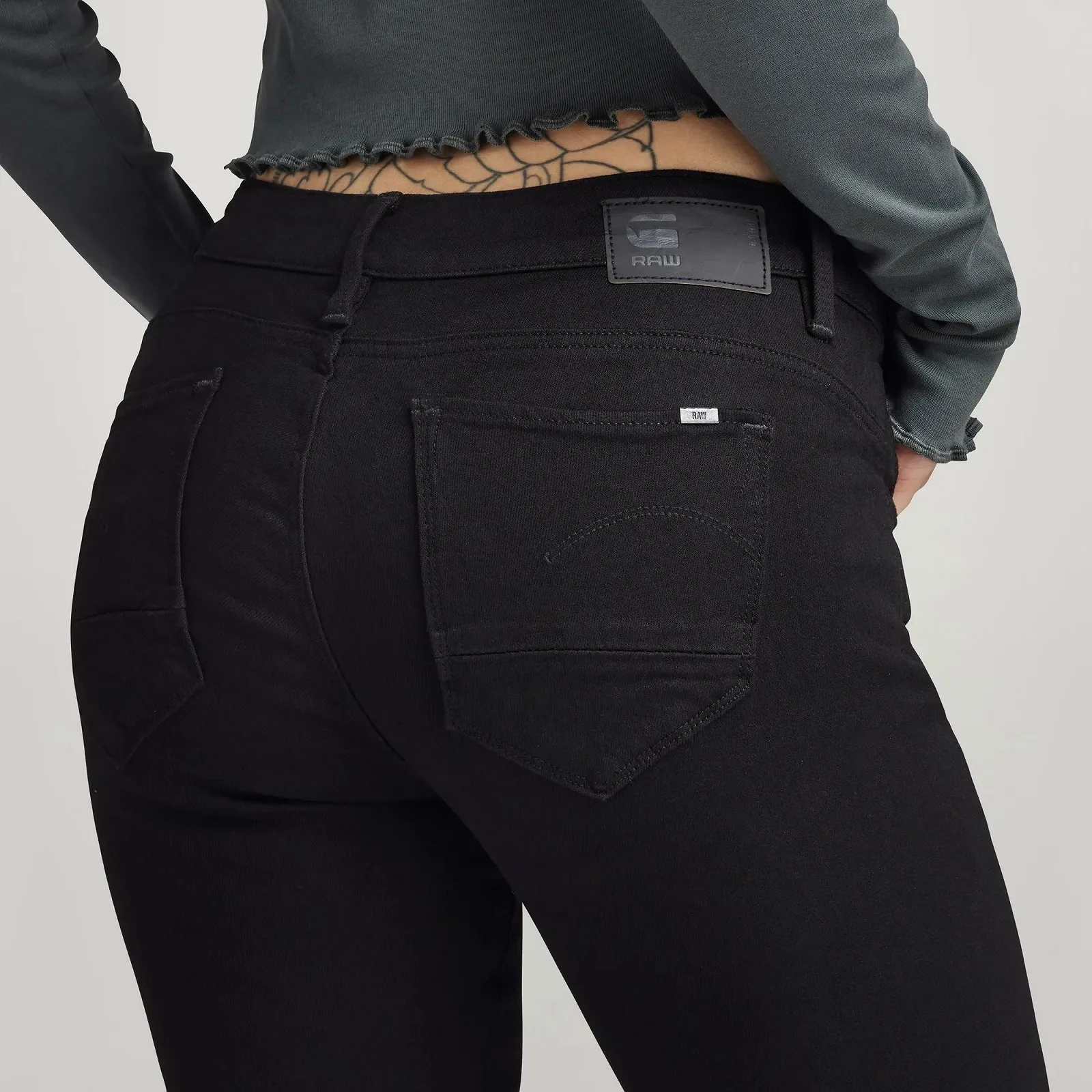 Женские джинсы G‑STAR RAW Arc 3D Skinny Pitch Black - 31, фото №3