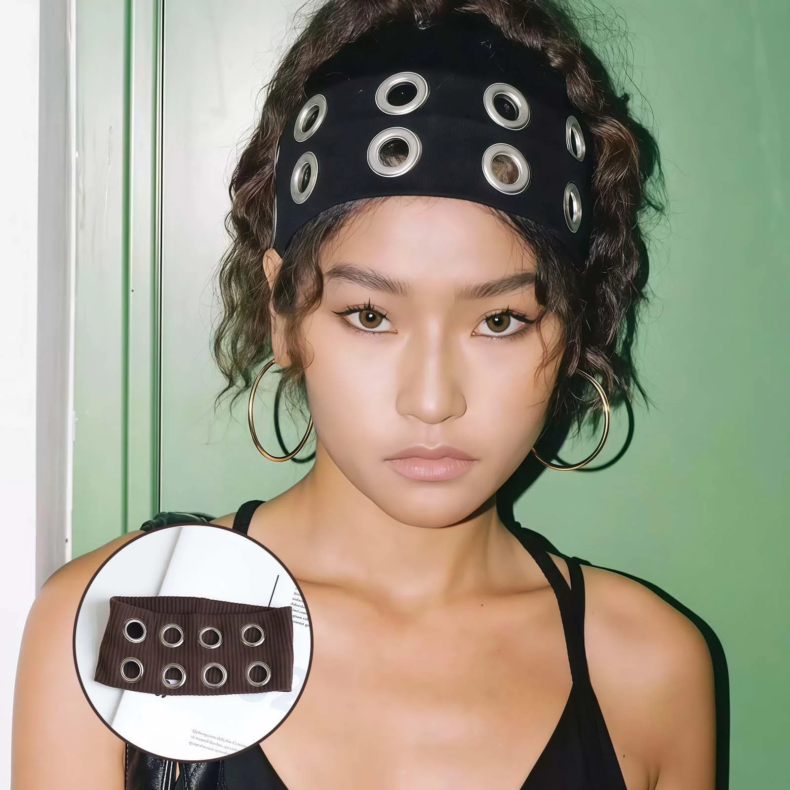 Эластичная повязка на голову Y2K, фото №7