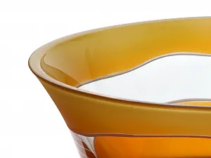 Ваза для фруктів CRISTALICA Elements 21 см, жовтий, кришталь synthetic.ua - Фото 1