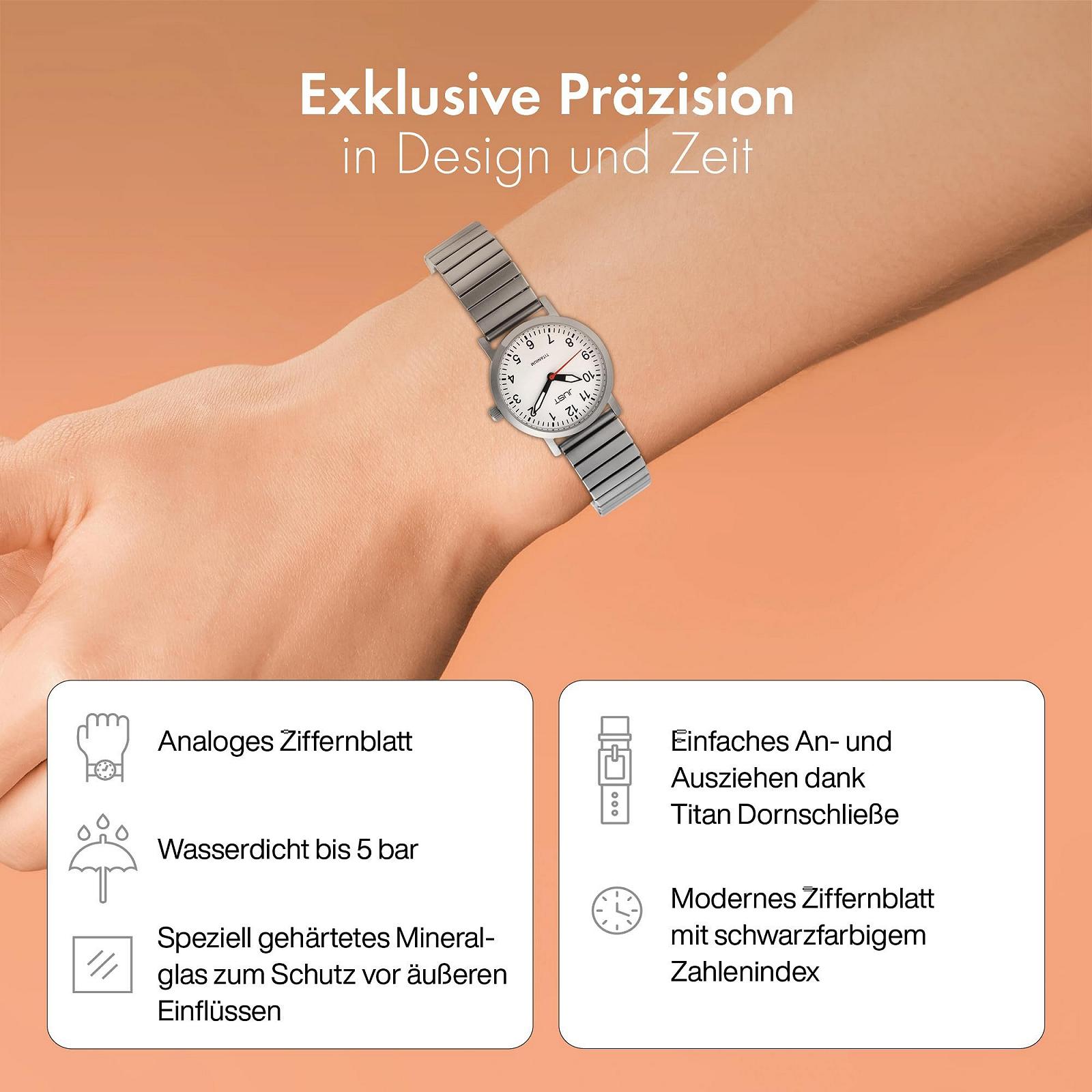 Женские часы с затяжкой Just Liza JU10111 Титан Дата Аналоговый Кварц, фото №3 Женские часы с затяжкой Just Liza JU10111 Титан Дата Аналоговый Кварц, фото №3