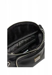 Сумка на пояс GUESS Maxi з кишенею Milano HMMILIP4456 Чорний, Чорний, один розмір synthetic.ua - Фото 1