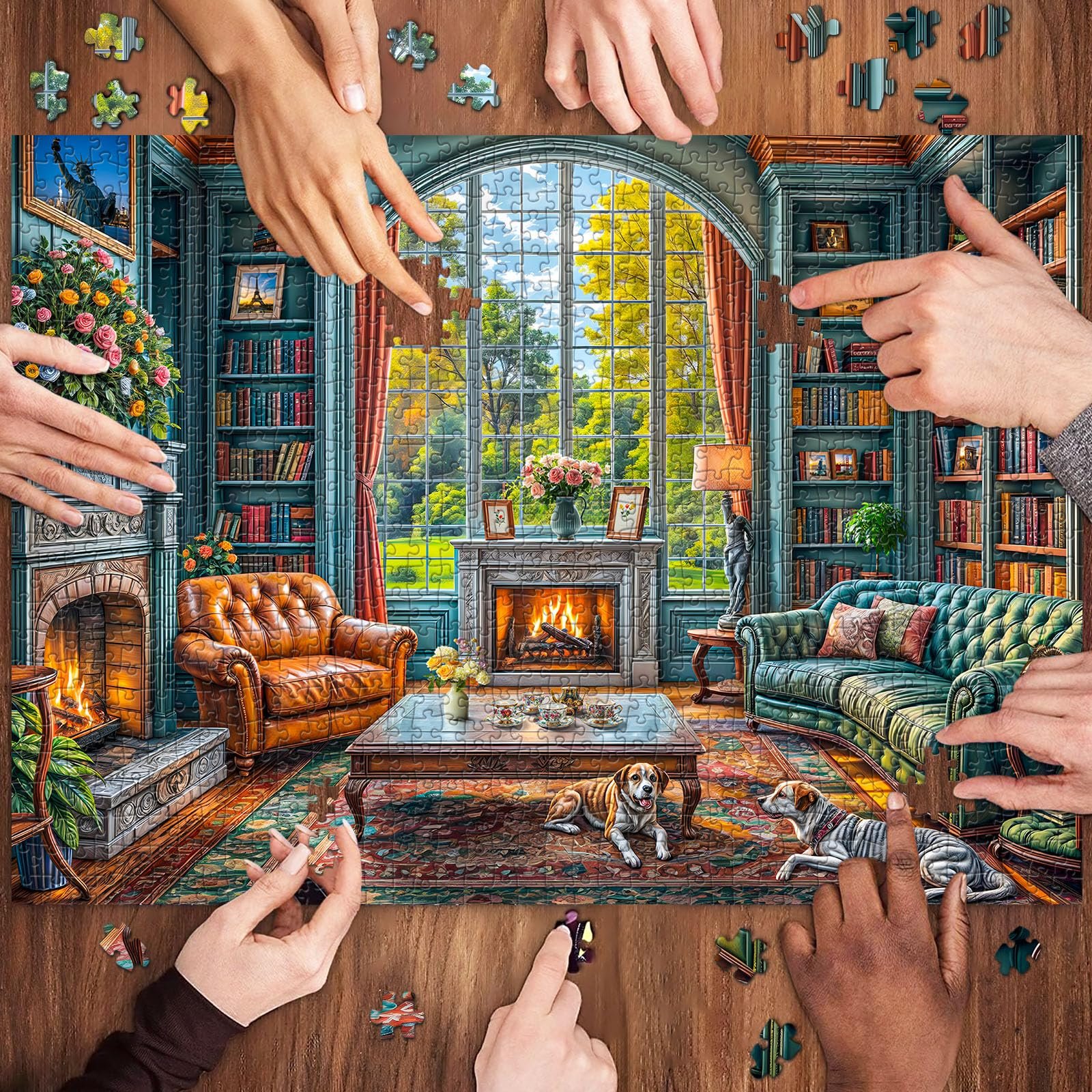 Пазл Impossible Game Warm Study Motif 1000 елементів, фото №5 Пазл Impossible Game Warm Study Motif 1000 елементів, фото №5