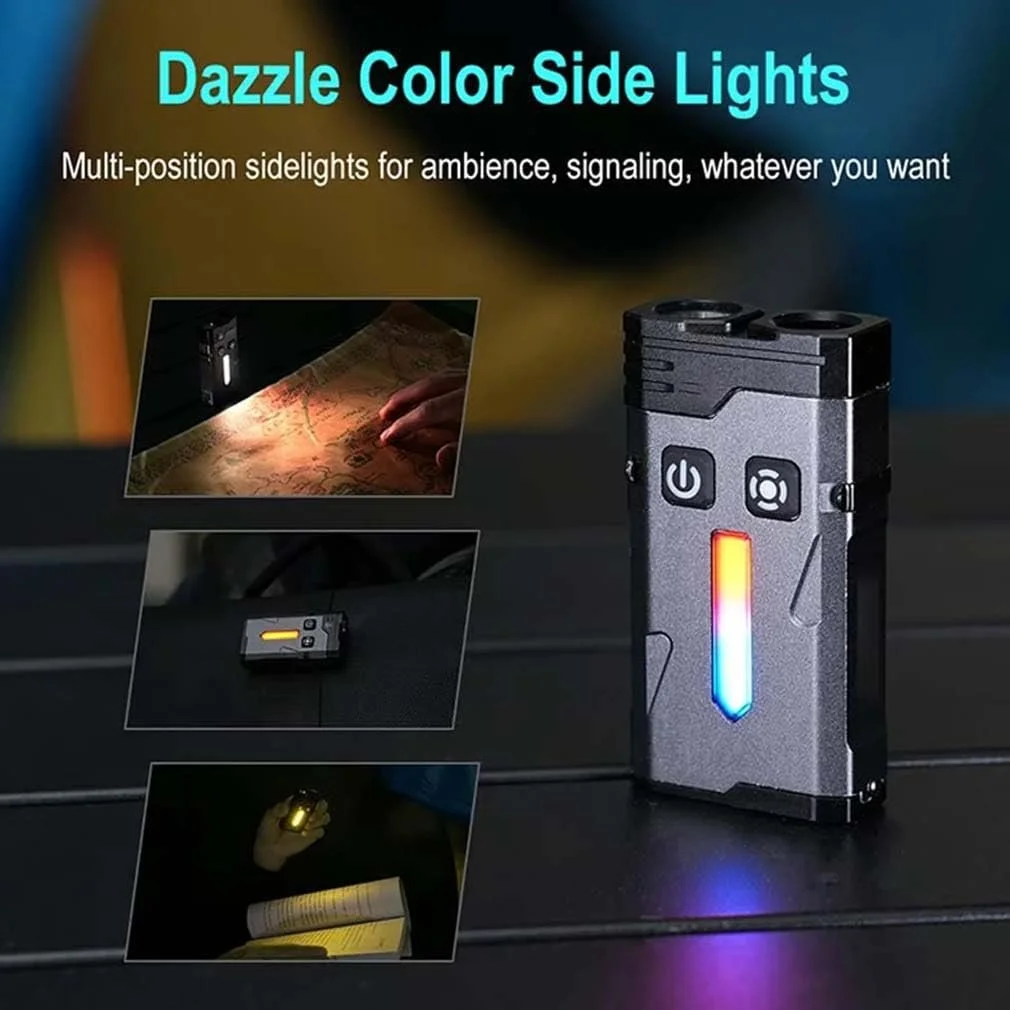 Ліхтарик Tidepick Міні магнітний 1100 люмен, LED, Перезаряджуваний, ліхтарик-брелок, надзвичайно яскравий, фото №3