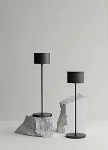 Настільна лампа Blomus Farol Mobile LED алюмінієва бездротова Burned Metal synthetic.ua - Фото 1