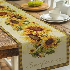 Купити Ранер NBEADS Sunflower Modern Summer Washable 33 x 183 см - Фото 1 Ранер NBEADS Sunflower Modern Summer Washable 33 x 183 см - Фото 1