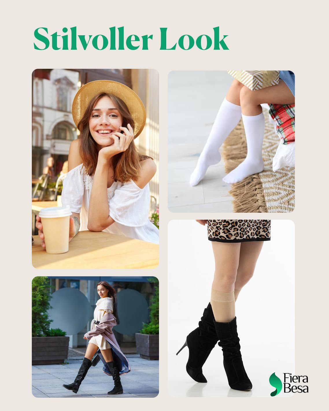 Женские бамбуковые носки Гольфы 5 пар Мягкие и эластичные Бесшовные Усиленные пятка и носок Сделано в Европе Удобные Дышащие Светло-бежевый, темно-синий, черный, белый 35-38 & 39-42, фото №7