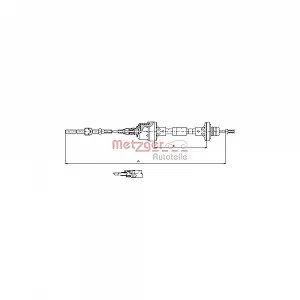 Трос зчеплення METZGER 11.2561 для OPEL - Фото 1