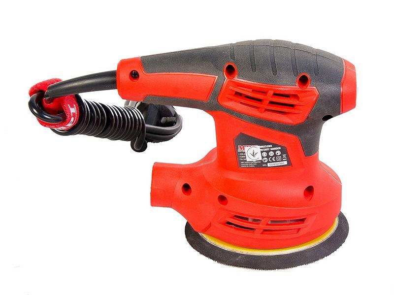 Шліфмашина орбітальна ексцентрикова MPT 320 Вт Ø125 мм 12000 об/хв додаткові щітки шліфувальне коло 1 шт MRS3203, фото №4