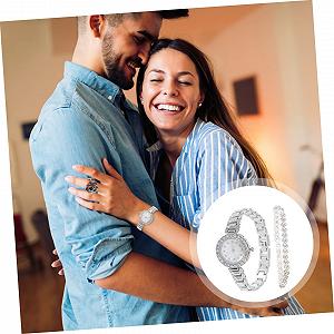 Годинник з браслетом LIFKOME Жіночий годинник з подарунковим набором Сріблястий synthetic.ua - Фото 1