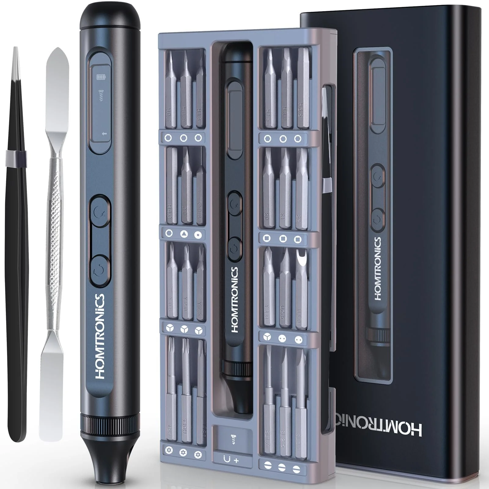 Мини Электрическая Отвёртка Homtronics Precision 52 в 1 OLED Экран LED и 48 Бит Type-C Зарядка, фото №1