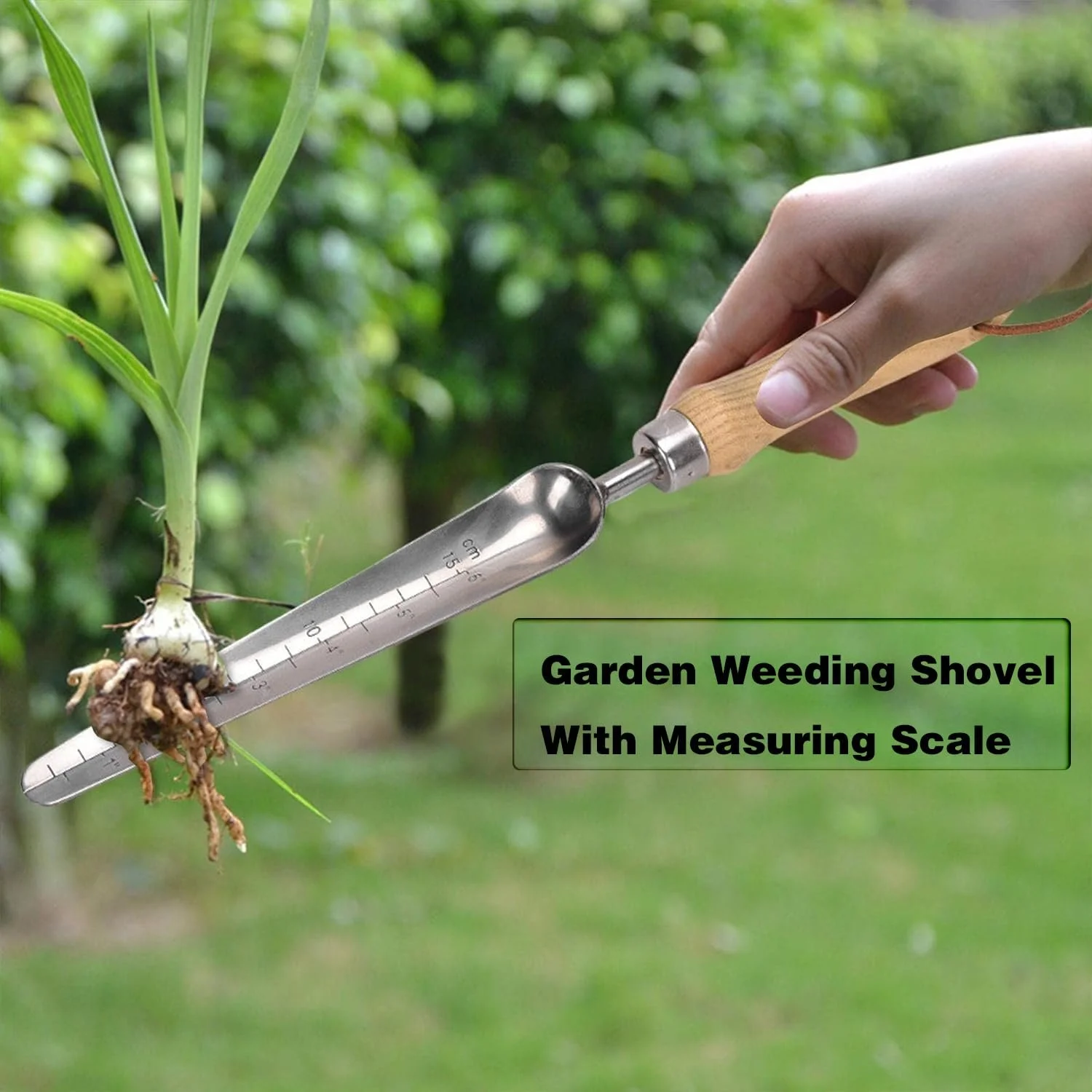 Лопата совковая WDAOcheng для прополки ручний Садова лопатка з нержавіючої сталі для прополки, садівництва, копання та живцювання, фото №2