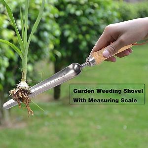 Лопата совковая WDAOcheng для прополки ручний Садова лопатка з нержавіючої сталі для прополки, садівництва, копання та живцювання synthetic.ua - Фото 1