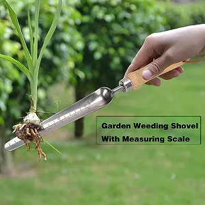 Лопата совковая WDAOcheng для прополки ручний Садова лопатка з нержавіючої сталі для прополки, садівництва, копання та живцювання synthetic.ua - Фото 1