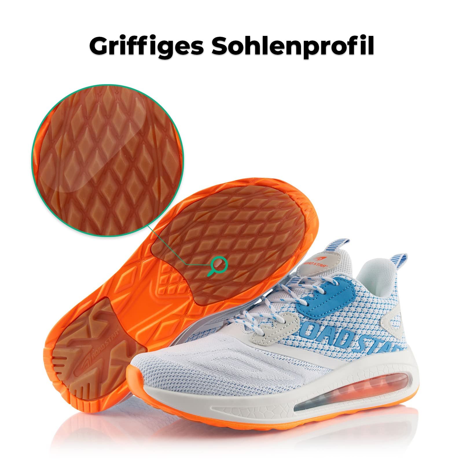 Кроссовки Fusskleidung® Унисекс Спортивная обувь Амортизирующие Легкие кроссовки для бега, фото №4