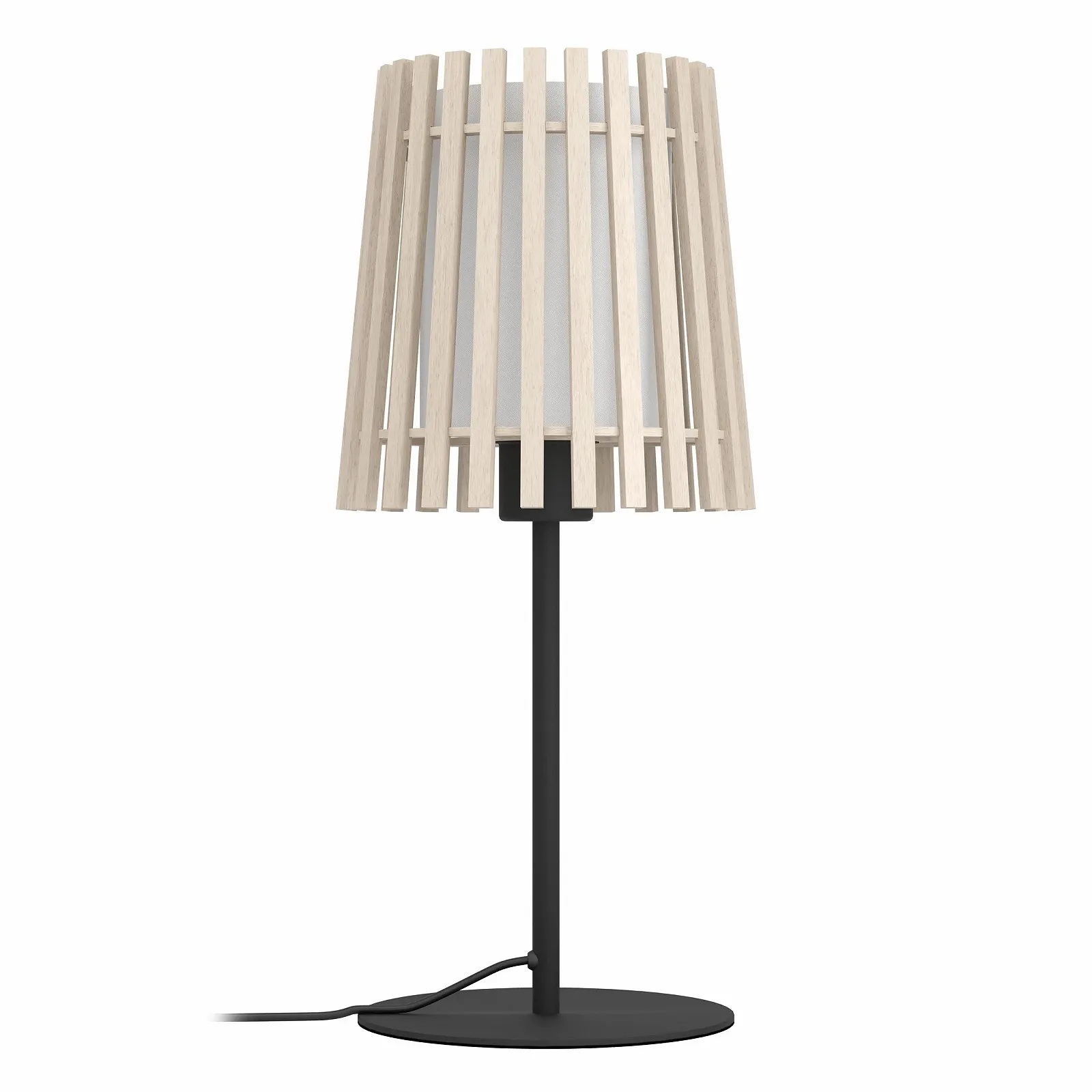 Настільна лампа EGLO Fattoria Дерево Текстиль E27 Світле дерево Білий, фото №2