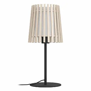 Настільна лампа EGLO Fattoria Дерево Текстиль E27 Світле дерево Білий synthetic.ua - Фото 1