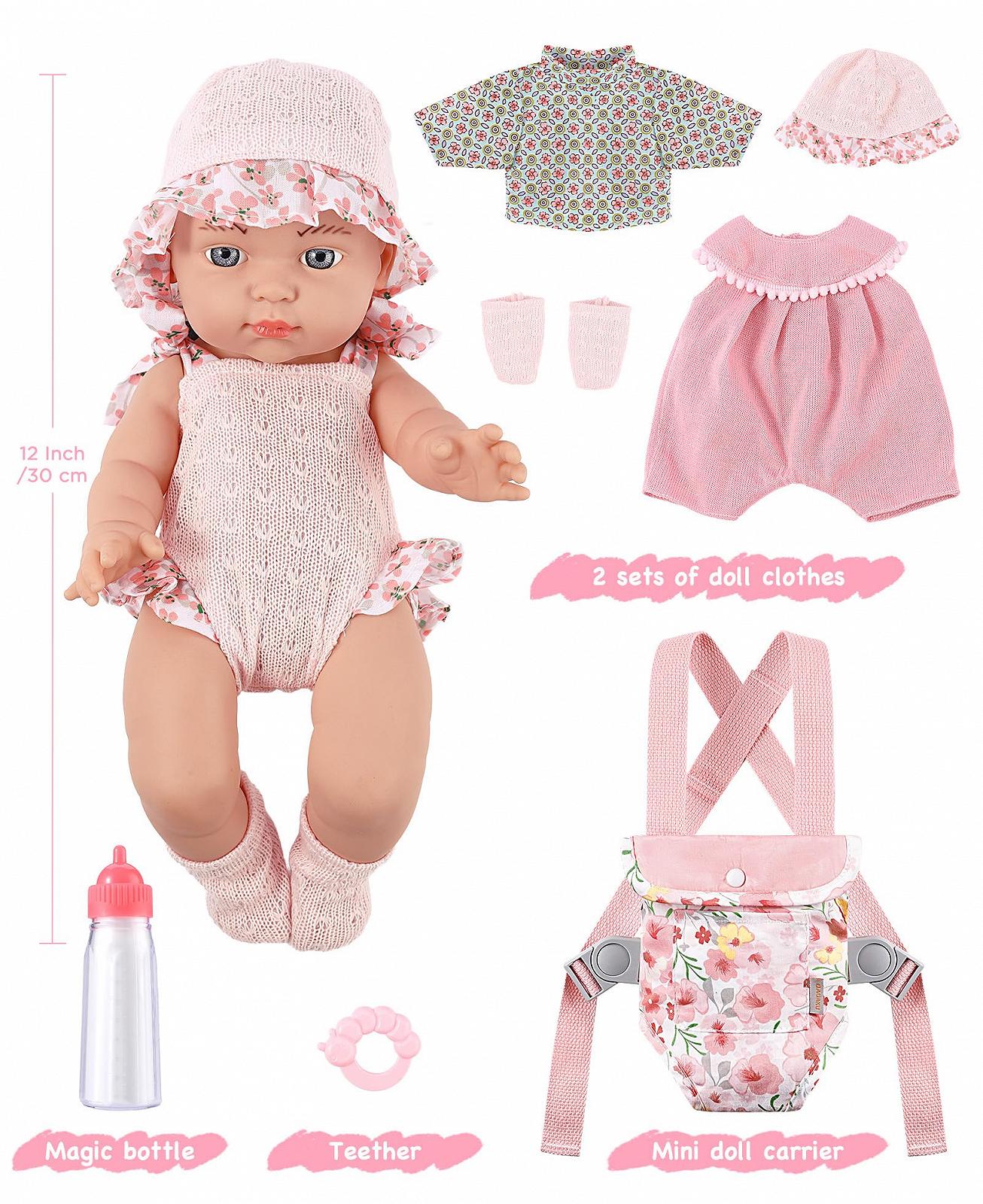 Кукла GAGAKU 30 см с переноской для девочек, аксессуары для переноски, фото №5 Кукла GAGAKU 30 см с переноской для девочек, аксессуары для переноски, фото №5