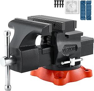 Купити Верстатні лещата VEVOR 5.5'' / Ковкий чавун / Поворотні 360° / Сила затиску 22 кН / Чорні - Фото 1 Верстатні лещата VEVOR 5.5'' / Ковкий чавун / Поворотні 360° / Сила затиску 22 кН / Чорні - Фото 1