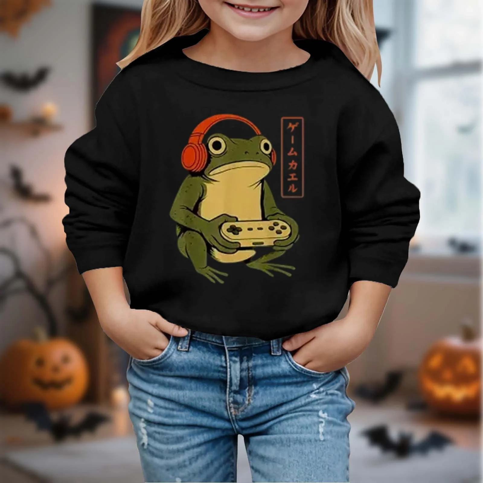 Худи с длинными рукавами для девочки с принтом, повседневный пуловер для детей и подростков, мягкий флис, теплая зимняя осенняя одежда, фото №3