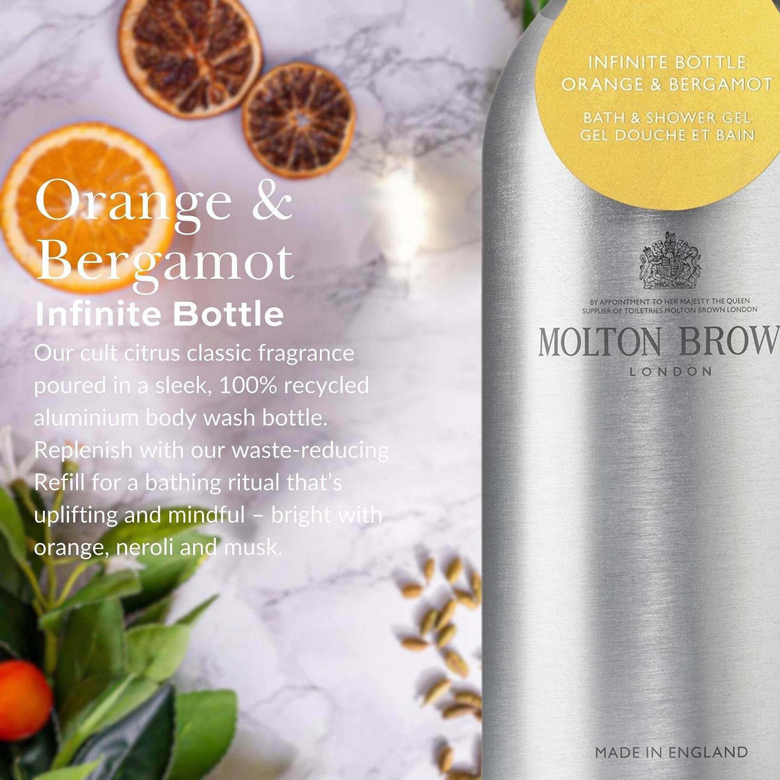 Гель для душа MOLTON Brown Orange & Bergamot Infinite Bottle 400 мл, фото №2