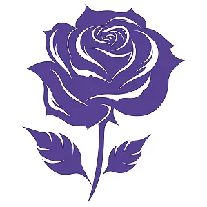 Наклейка на стіну GRAZDesign Rose Blüte 61 x 50 см Lavender synthetic.ua - Фото 1