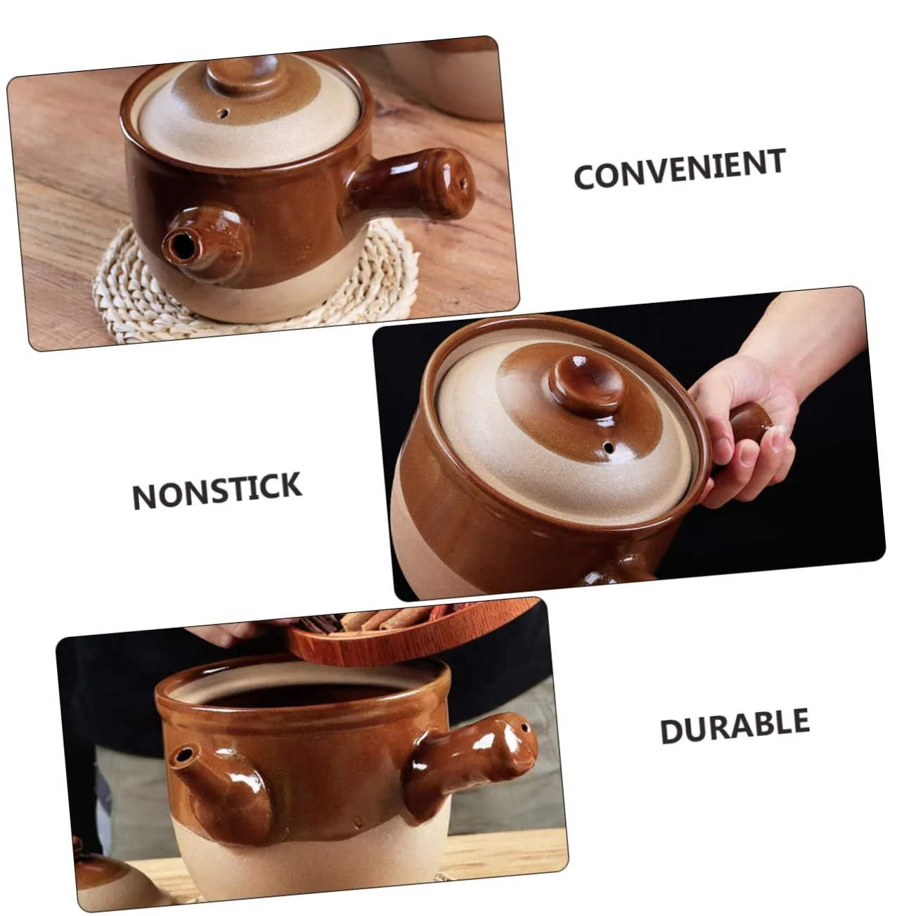 Керамічний чайник для ліків VALICLUD 1 шт. термостійкий антипригарний, фото №3