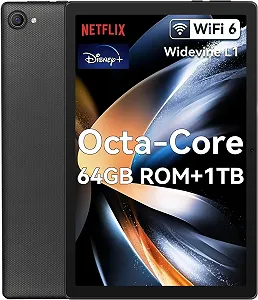 Планшет 10.1" Full HD Whitedeer KT1016 3+5/64 ГБ 5G 8 ядер Android 14 5000 mAh Чорний - Фото 1