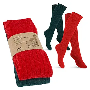Шкарпетки Celodoro Жіночі/Чоловічі Вовняні та Гольфи з Альпака, Паковання 2 пари - Фото 1