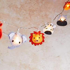 Гирлянда Lights4fun Safari 16 LED, детская, с таймером, на батарейках - Фото 1