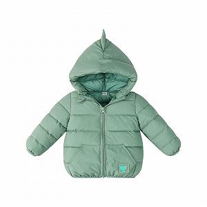 Хлопковое пальто для мальчиков и девочек Generisch Осень-Зима Динозавр Хлопковая куртка с капюшоном Теплая зимняя куртка на молнии Ветрозащитное зимнее пальто для мальчиков и девочек - Фото 1