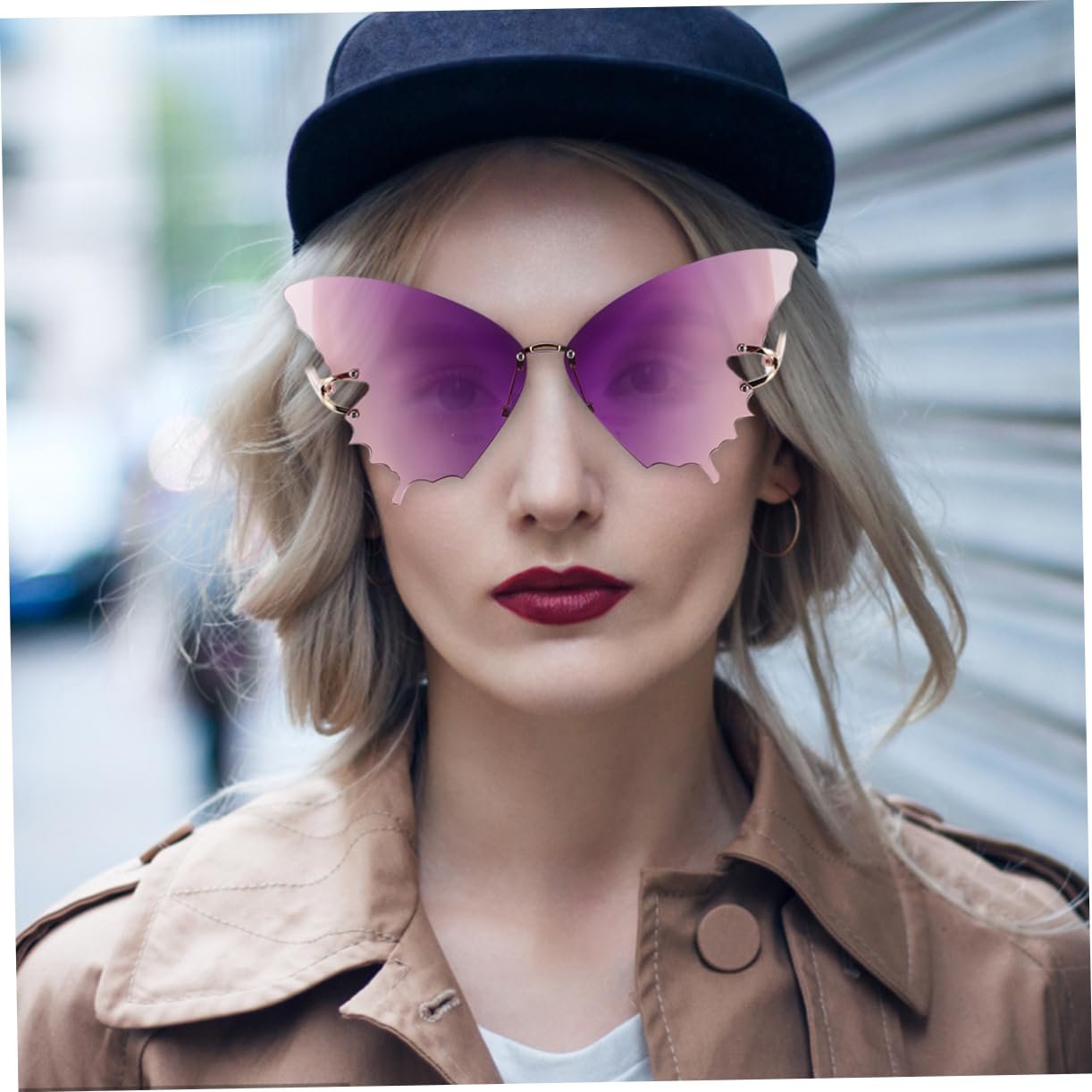 Сонцезахисні окуляри Без оправи Фіолетовий, фото №9