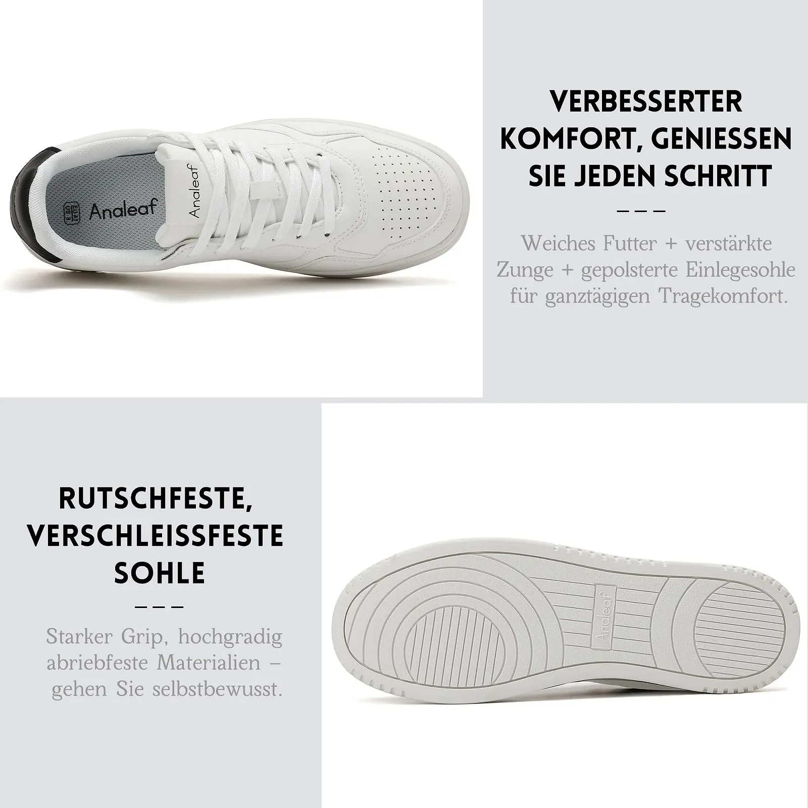 Кросівки ANALEAF Чоловічі Легкі Дихаючі, фото №3