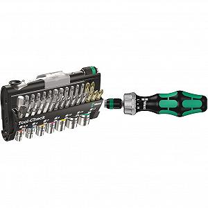 Інструмент Wera Tool-Check 1 SB Компактний набір 38 частин & тріскачка-викрутка 816 RA 1/4 дюйма x 142.0 мм - Фото 1