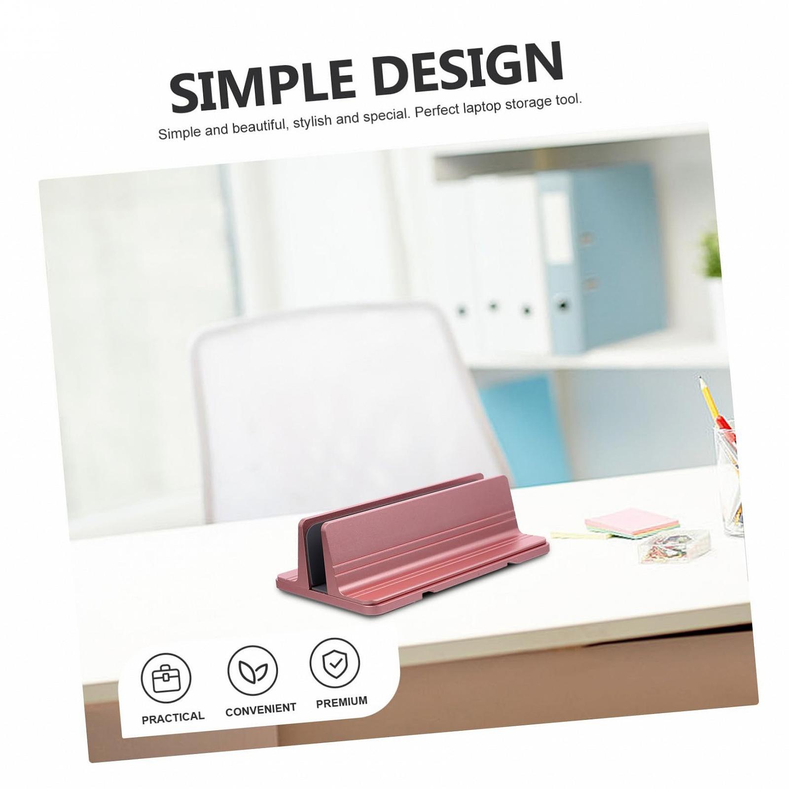 Підставка для ноутбука алюмінієва, вертикальний тримач для ноутбука з регулюванням, фото №8