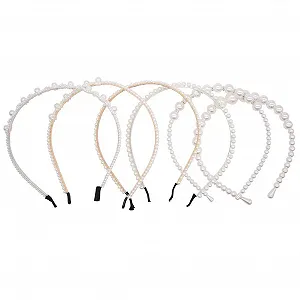 Набор обручей на голову с жемчугом. - Фото 1