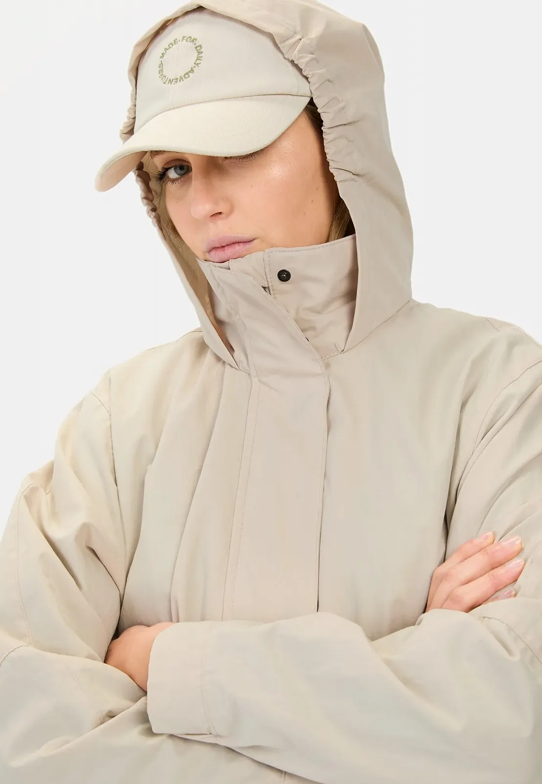 Пальто camel active Жіноче з інтегрованим капюшоном, фото №6 Пальто camel active Жіноче з інтегрованим капюшоном, фото №6