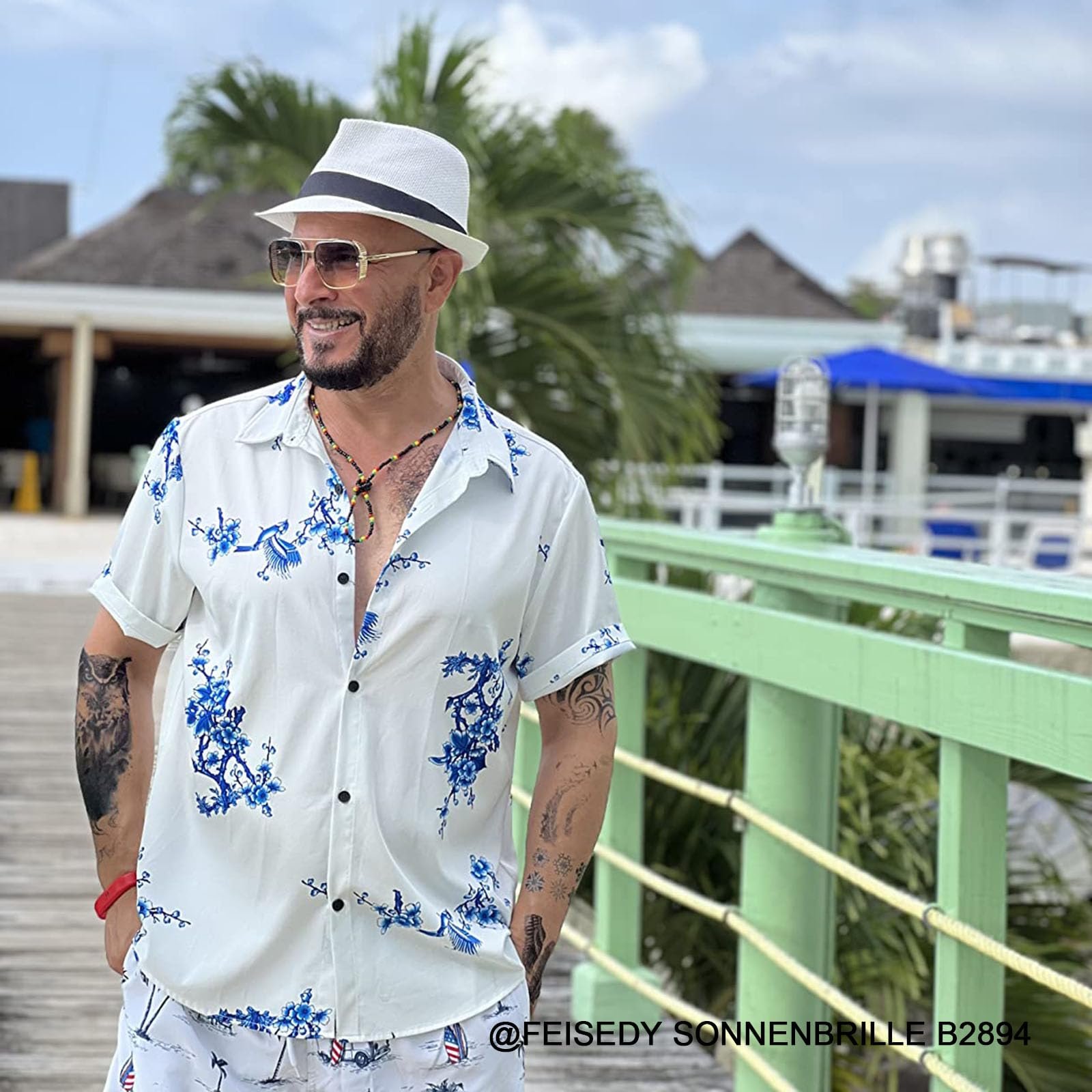 Солнцезащитные очки Квадратные FEISEDY Винтаж 70-х 80-х B2894, фото №6