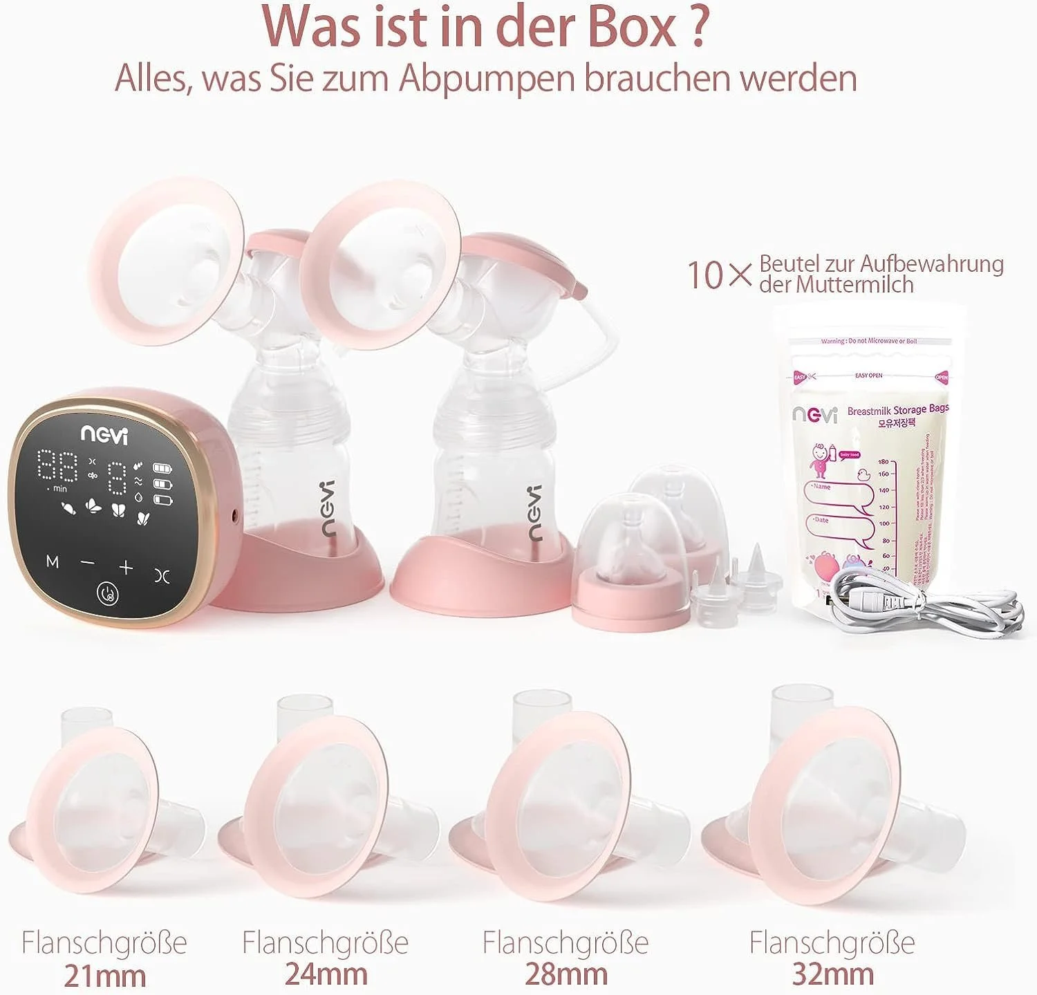 Электрический молокоотсос NCVI 4 режима и 9 уровней Pink, фото №9 Электрический молокоотсос NCVI 4 режима и 9 уровней Pink, фото №9