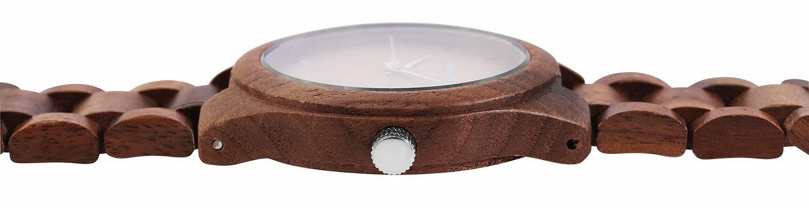 Часы Excellanc женские, деревянный браслет, складная застежка, аналоговый, кварцевый, фото №2