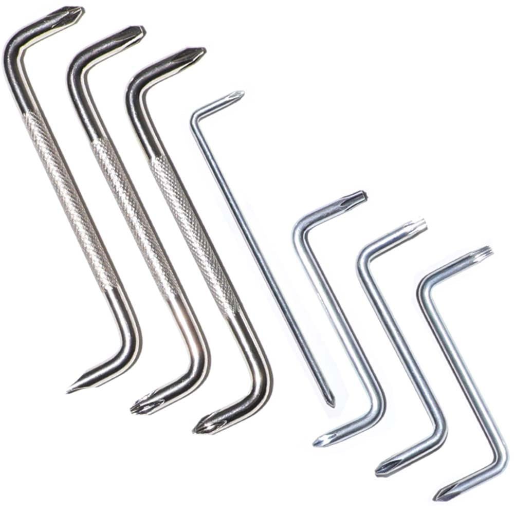 Набір викруток Mulaibdin 6 шт Offset PH0/PH1/PH2/T20/T25 Головка з магнітним Z-подібним приводом з Phillips і плоскою головкою, фото №1 Набір викруток Mulaibdin 6 шт Offset PH0/PH1/PH2/T20/T25 Головка з магнітним Z-подібним приводом з Phillips і плоскою головкою, фото №1