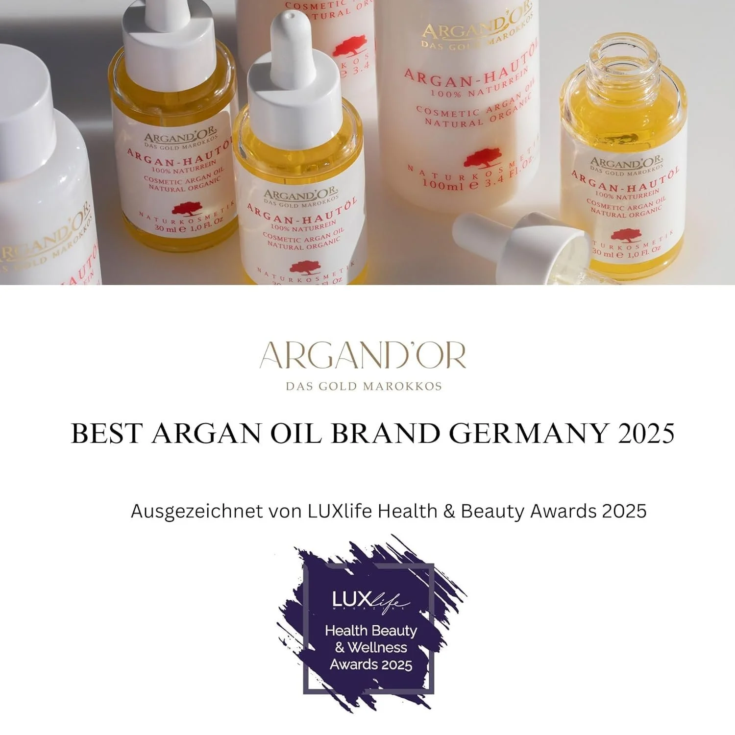 Денний та нічний крем ARGAND'OR Dermatest Argan Oil Care Cream зволожувальний 2 x 50 мл, фото №4 Денний та нічний крем ARGAND'OR Dermatest Argan Oil Care Cream зволожувальний 2 x 50 мл, фото №4