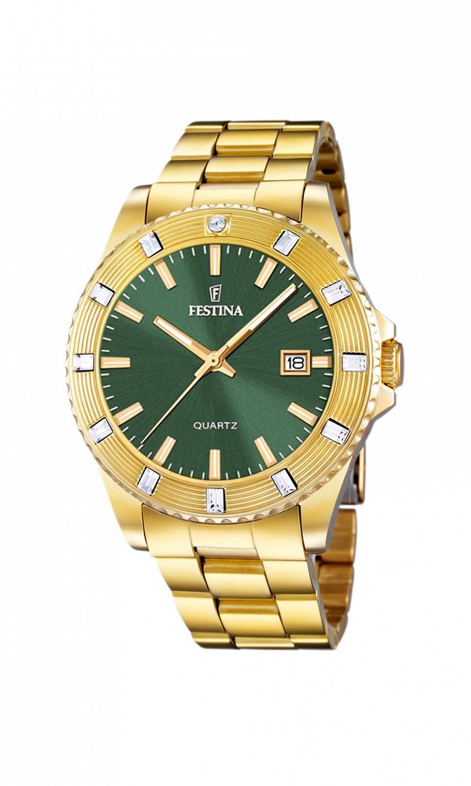 Жіночий годинник Festina F16686/6 Outlet Золотистий корпус з нержавіючої сталі Браслет з нержавіючої сталі, фото №1 Жіночий годинник Festina F16686/6 Outlet Золотистий корпус з нержавіючої сталі Браслет з нержавіючої сталі, фото №1