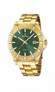 Жіночий годинник Festina F16686/6 Outlet Золотистий корпус з нержавіючої сталі Браслет з нержавіючої сталі - Фото 1