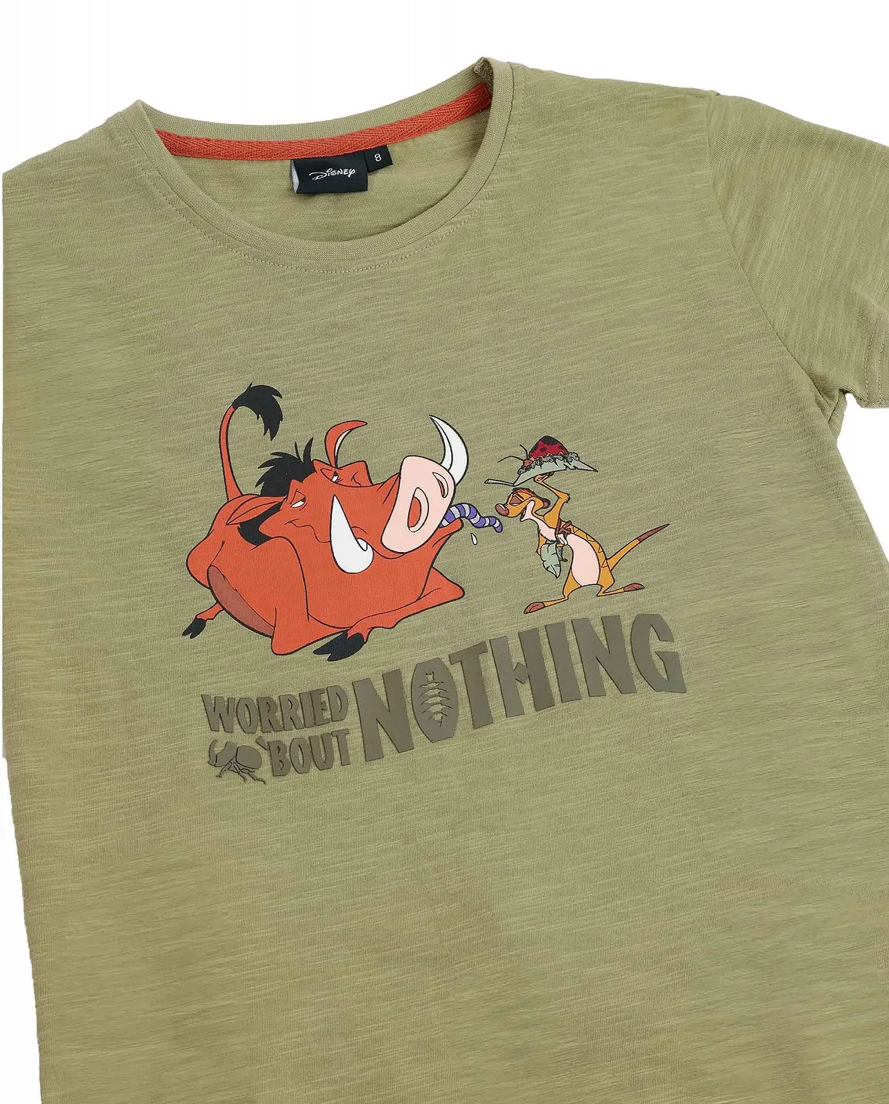 Пижама Disney Timon & Pumbaa для мальчиков, 100% хлопок, с короткими рукавами, фото №3