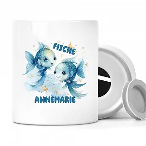 Скарбничка іменна Знак зодіаку Риби - Фото 1