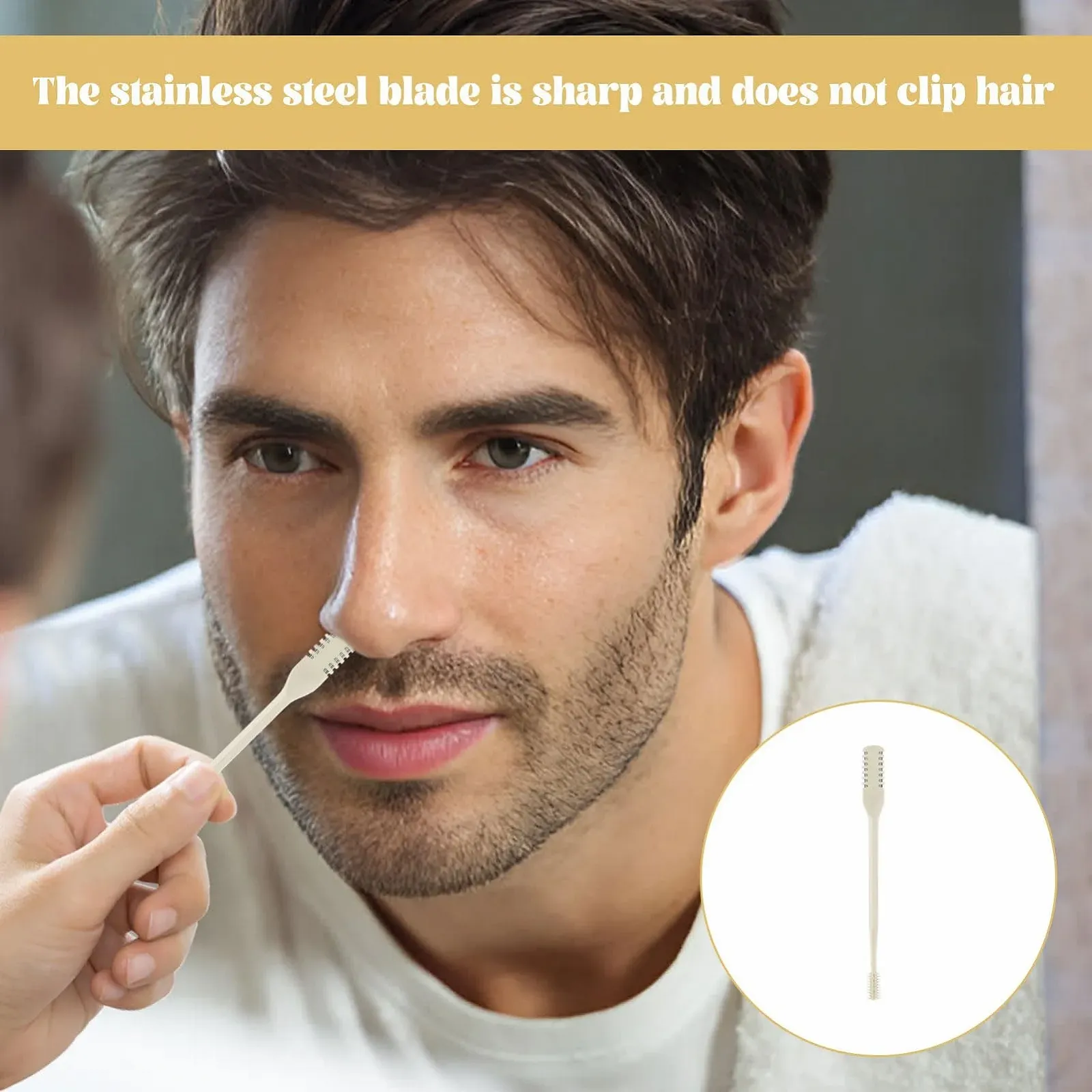 Тример для носа Double-Sided Portable Manual 360° Rotating, фото №5