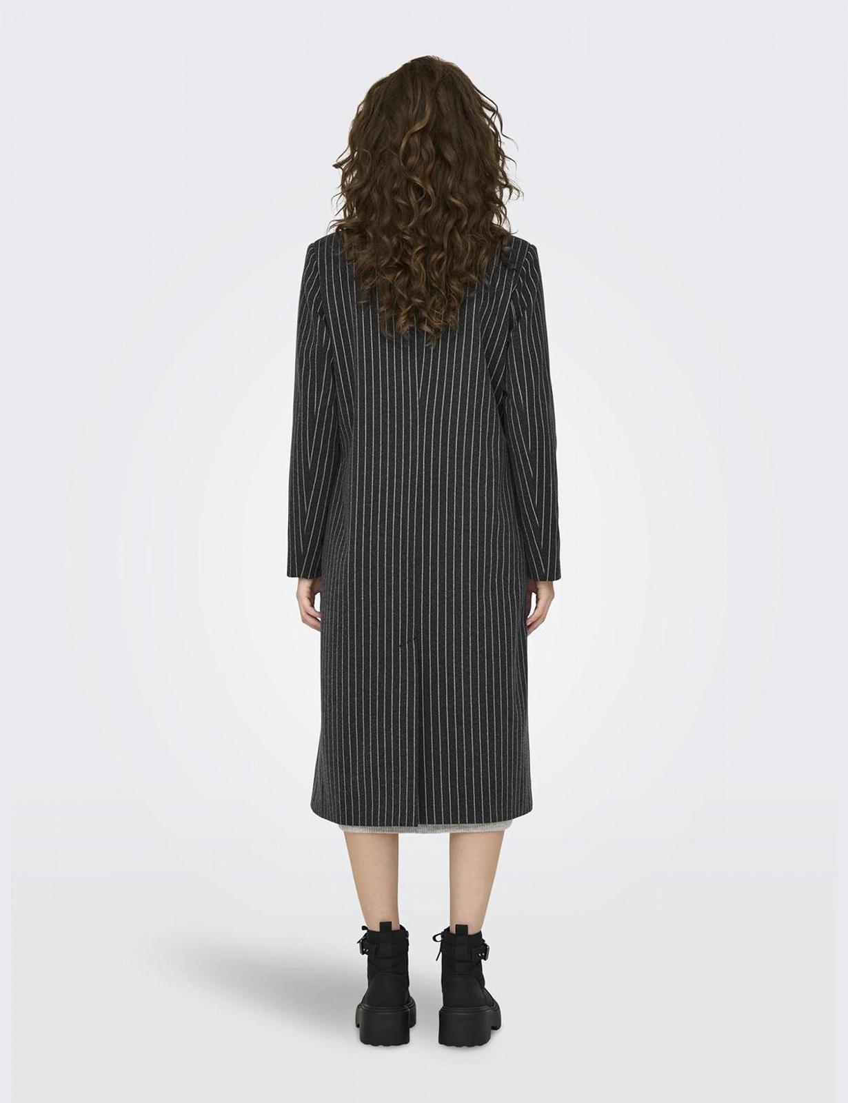 Пальто ONLY Onlveronica в тонку смужку Life OTW, фото №4